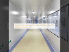 Παράθυρα από σκληρυμένο γυαλί ασφαλείας 5mm από κράμα αλουμινίου για εργαστήριο χωρίς σκόνη